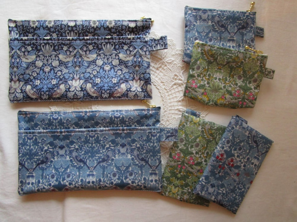 ★loveivu様専用★外ポケット付き　マスクポーチ他多数　ストロベリーシーフ 2枚目の画像