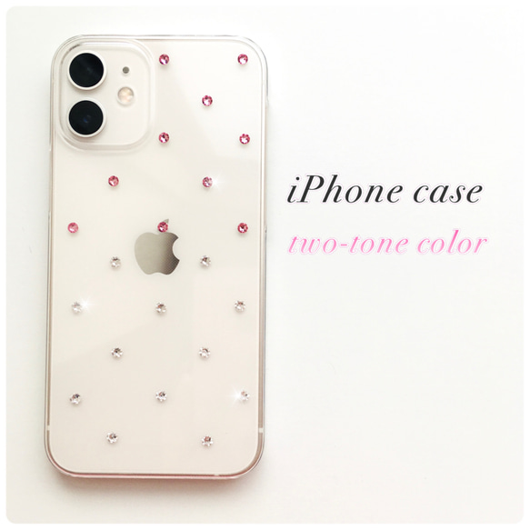 スワロフスキー】ピンククリスタル iPhone12/12Proケース 【公式通販】