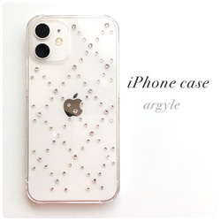 スマホケース♡スワロフスキー ピンク クリスタル ツートンカラー