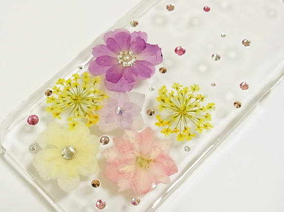 押し花 iPhone Case  【5S Design NO.18】 2枚目の画像