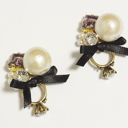 Pierced earrings of ring 【ライトアメジスト　ピアスバージョン】 2枚目の画像
