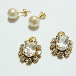 ♡NEW♡ 2WAY *PRINCESS BIJOU*  ピアス 2枚目の画像