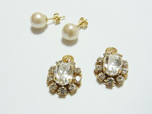 ♡NEW♡ 2WAY *PRINCESS BIJOU*  ピアス 2枚目の画像