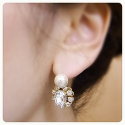 ♡NEW♡ 2WAY *PRINCESS BIJOU*  ピアス 4枚目の画像