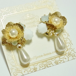 ♡NEW♡ Antique Motif (Vintage Swarovski)　イヤリング／ピアス 1枚目の画像