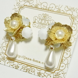 ♡NEW♡ Antique Motif (Vintage Swarovski)　イヤリング／ピアス 2枚目の画像