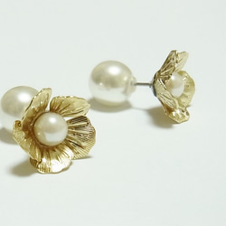 【sale!!】Spring Flower　一粒ピアス 1枚目の画像