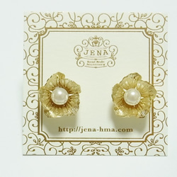 【sale!!】Spring Flower　一粒ピアス 2枚目の画像