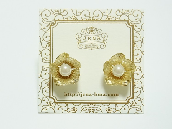 【sale!!】Spring Flower　一粒ピアス 2枚目の画像