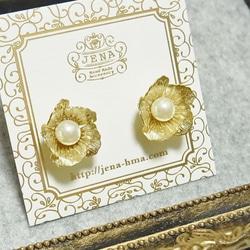 【sale!!】Spring Flower　一粒ピアス 3枚目の画像