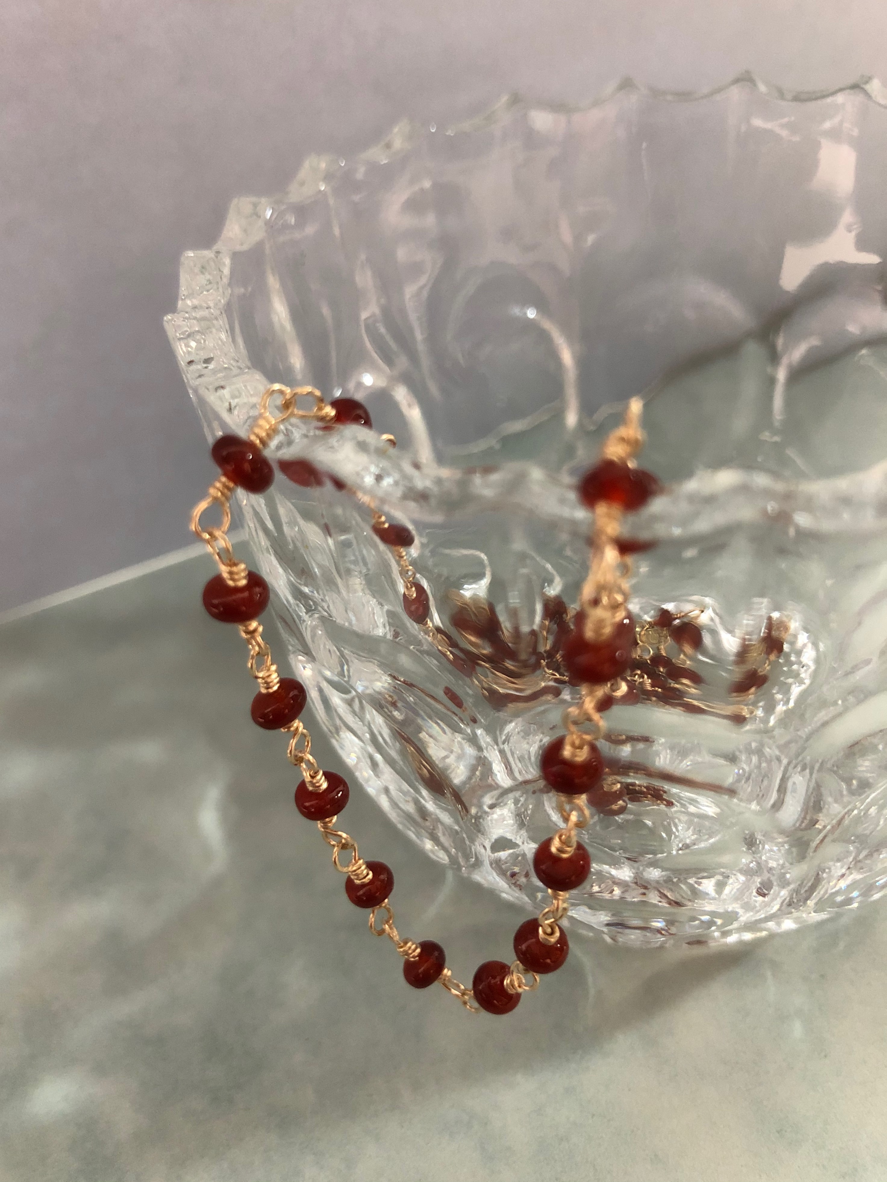 k14gfレッドアゲートネックレス