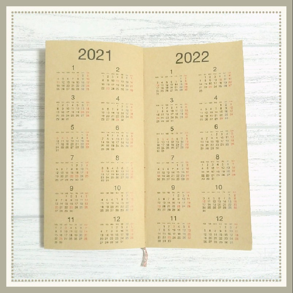 【祝日改正済】2021年 月間スケジュール帳 3枚目の画像