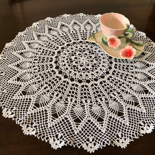 専用　ハンドメイド　レース編み　ドイリー ハンドメイド⭐︎レース編みドイリー レース uri 通販 13089556