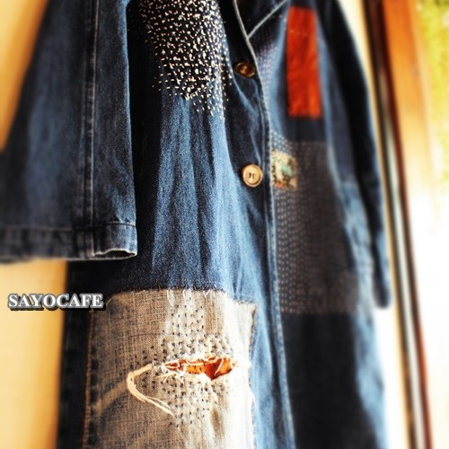 SAYOCAFE＋R/リメイクの刺し子デニムジャケット ジャケット 衣工房 