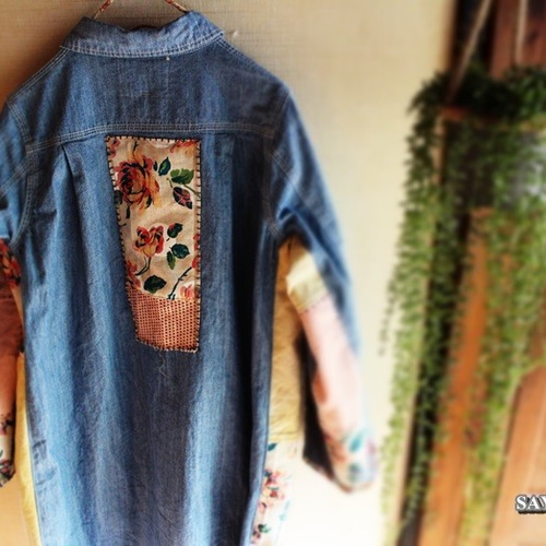 SAYOCAFE＋R/リメイクデニムシャツワンピース ワンピース 衣工房