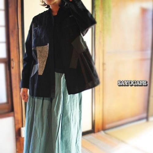 No.6/SAYOCAFE＋R/リメイクのスタイリッシュな黒シャツ シャツ 衣工房 