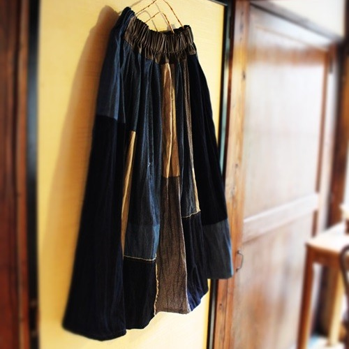 SAYOCAFE再構築、デニムパッチワーク襤褸テイスト半纏 SAYOCAFEデニム再構築、刺し子&パッチGジャン ジャケット 衣工房