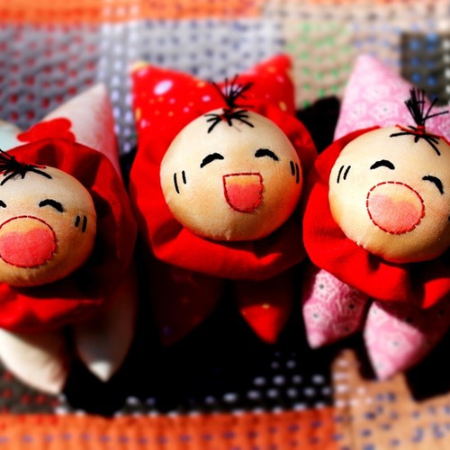 福を呼ぶ縁起物「這い子ちゃん人形」*赤おべべ♪(送料込み) その他人形 