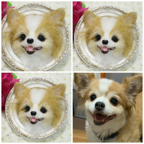 額入り ペットオーダーメイド 羊毛フェルト 額入り ペットオーダーメイド 羊毛フェルト