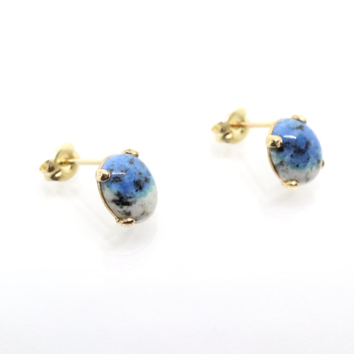 skygray❤️ 14kgfピアス 14kgf グレイッシュハートのピアス（ユーパライト） ピアス