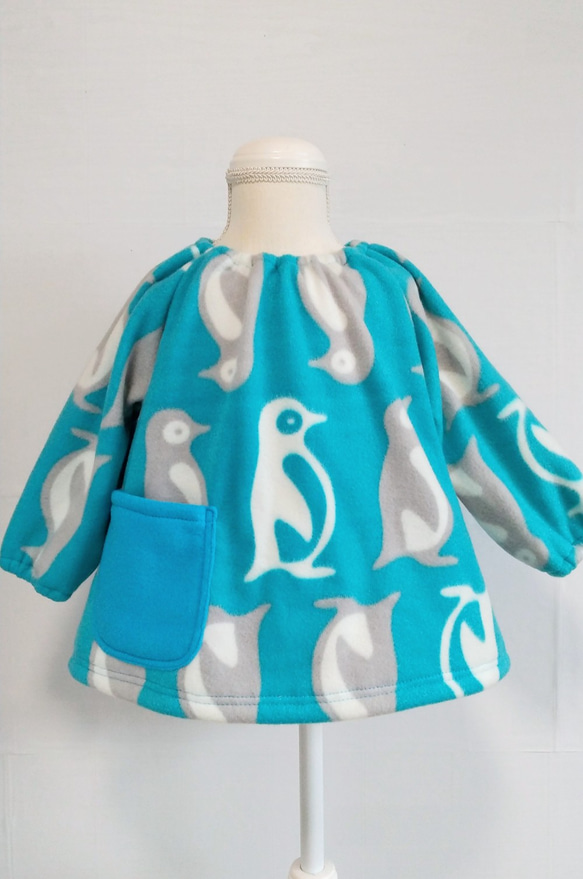 ペンギンの長袖スモック☆ ペンギンの長袖スモック☆