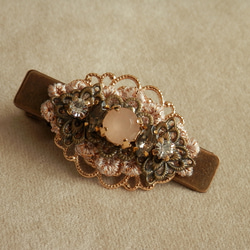 オパール色ストーン付ヘアクリップ 5枚目の画像