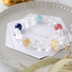 陰陽五行オリジナルパワーブレス AAAルチル ラリマー シトリン