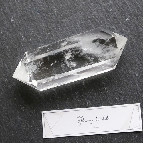 ライトニングクォーツ　希少 ダブルポイント　天然石　両剣水晶　雷水晶 水晶ポイント ダブルポイント 両剣水晶 水晶 六角柱 天然石