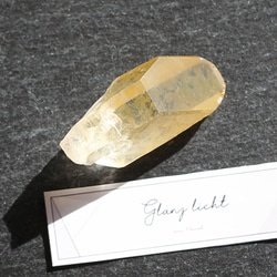 希少原石 グラウンディング付き ゴールデンヒーラー トマス産 浄化  水晶 原石 1枚目の画像