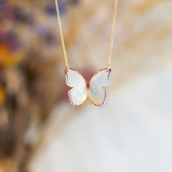 アースカラーの蝶々 (ネックレス) 2枚目の画像