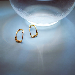 スキンジュエリー　oval twisted earrings 9枚目の画像