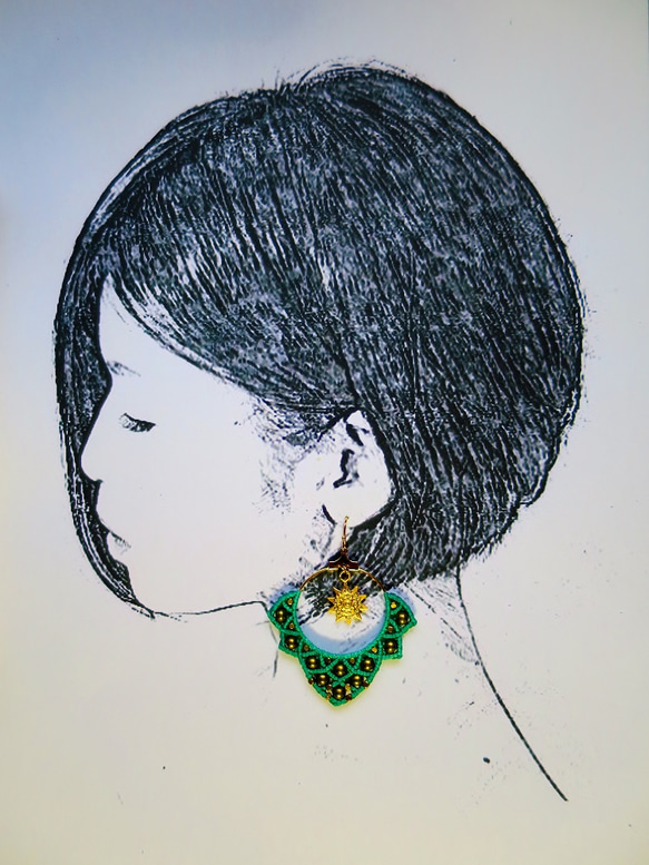 LOTUS Macrame Pierce 4枚目の画像