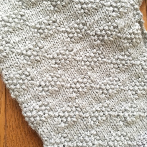 かのこ編みロングマフラー ＊グレー マフラー みな屋 通販 3466879