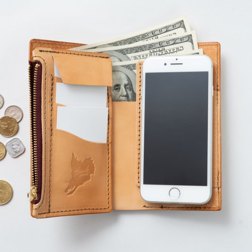 スマホが入るお財布 BOOK-WALLET その他ミニ財布・コンパクト財布