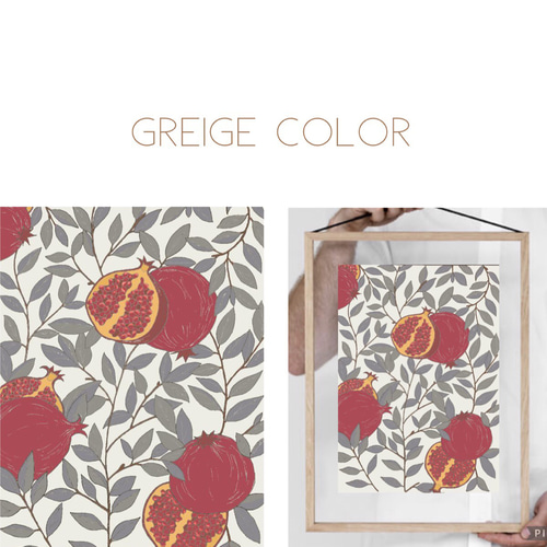 妊婦が描いたザクロ絵 柘榴 ざくろ 子宝 妊活 絵画 らんたん（プロフ