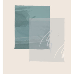 【送料無料】アートポスター　抽象画　油絵 インテリアポスター　アブストラクト　四角 5枚目の画像