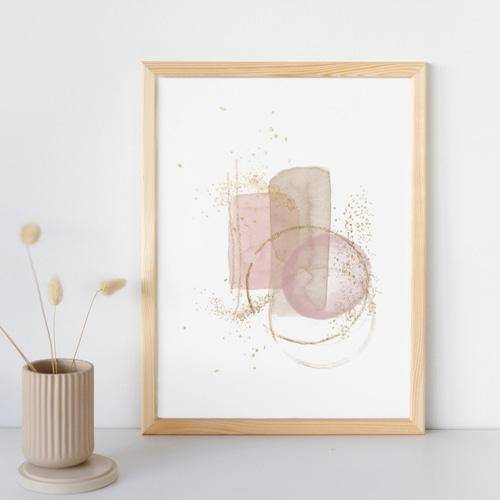 A4】ポスター インテリア 北欧 抽象画 アブストラクト アートポスター