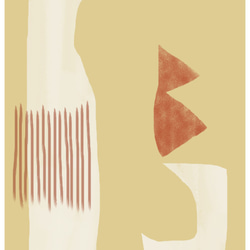 【アートポスター】インテリアポスター　四角　抽象画　アブストラクト　北欧　絵　丸 3枚目の画像