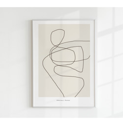 【1点限り】ポスター インテリア 北欧 アブストラクト 抽象 ラインアート B2 人気【アートポスター】 インテリアポスター インテリアフォト 抽象画