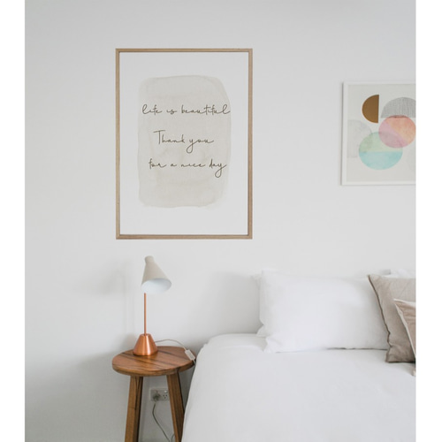 アートポスター】 インテリアポスター メッセージ 英字 英語 抽象画