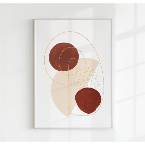 アートポスター】 インテリアポスター メッセージ ブ 抽象画 壁掛け