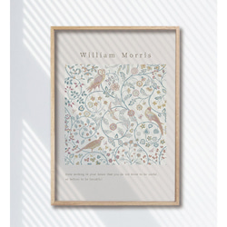 人気【アートポスター】　インテリアポスター　ウィリアムモリス　抽象画　壁掛け　英字　モノトーン 北欧　花 4枚目の画像