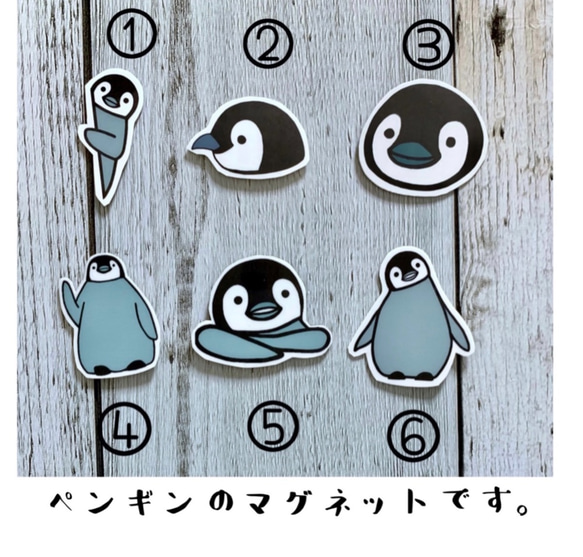 ペンギンのマグネット6つセット マグネット chanpeko69 通販｜Creema ...