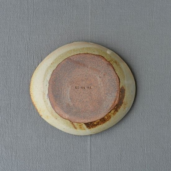 粉福楕円皿-halfmoon- 4枚目の画像