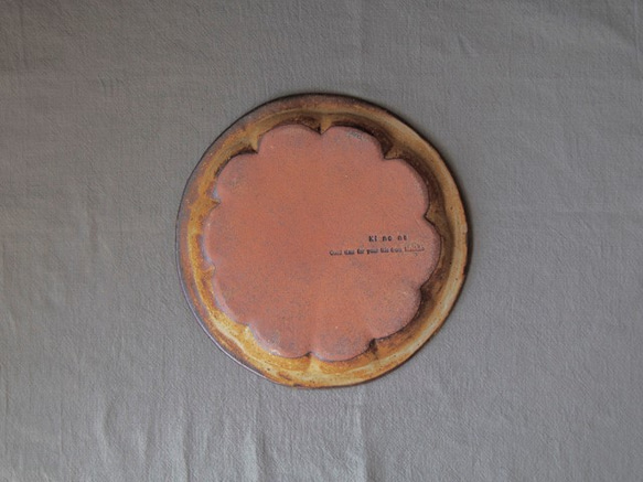 zakkaオレンジ皿-L-(アイボリー) 2枚目の画像