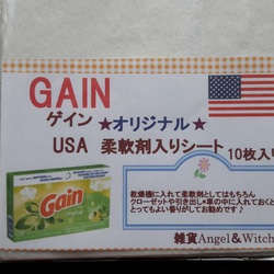 柔軟剤入りシート　Gain 2枚目の画像