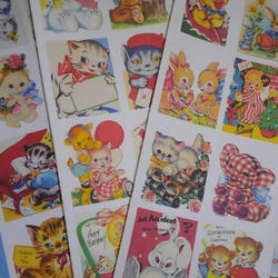 ラベラーシール巻き売り レトロアニマルセット ステッカー ラベラーシール巻き売り レトロアニマルセット ステッカー