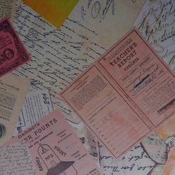 460・R-1664 イギリス鉄道 荷物用ラベル 10枚 古いチケット 海外紙物