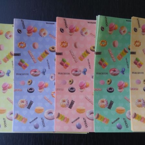 おすそ分けファイルなどに♪ マカロン柄 折り紙♪ その他素材