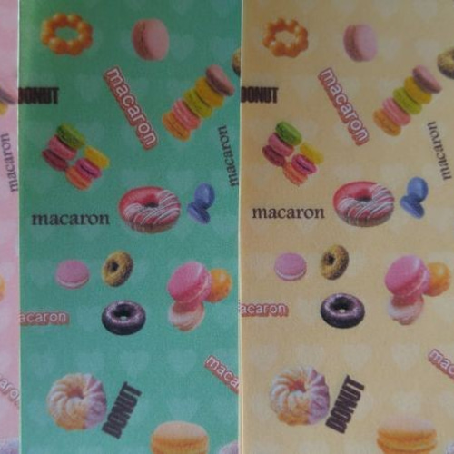 おすそ分けファイルなどに♪ マカロン柄 折り紙♪ その他素材